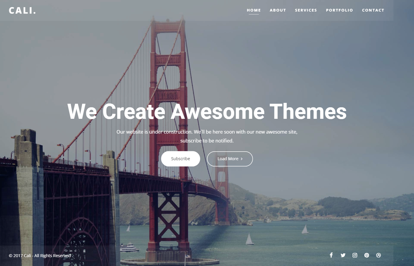 Cali - Versatile Bootstrap Coming Soon Template by erilisdesign.com