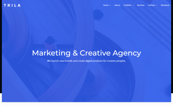 Trila - Ajax Based Creative Bootstrap Template by erilisdesign.com
