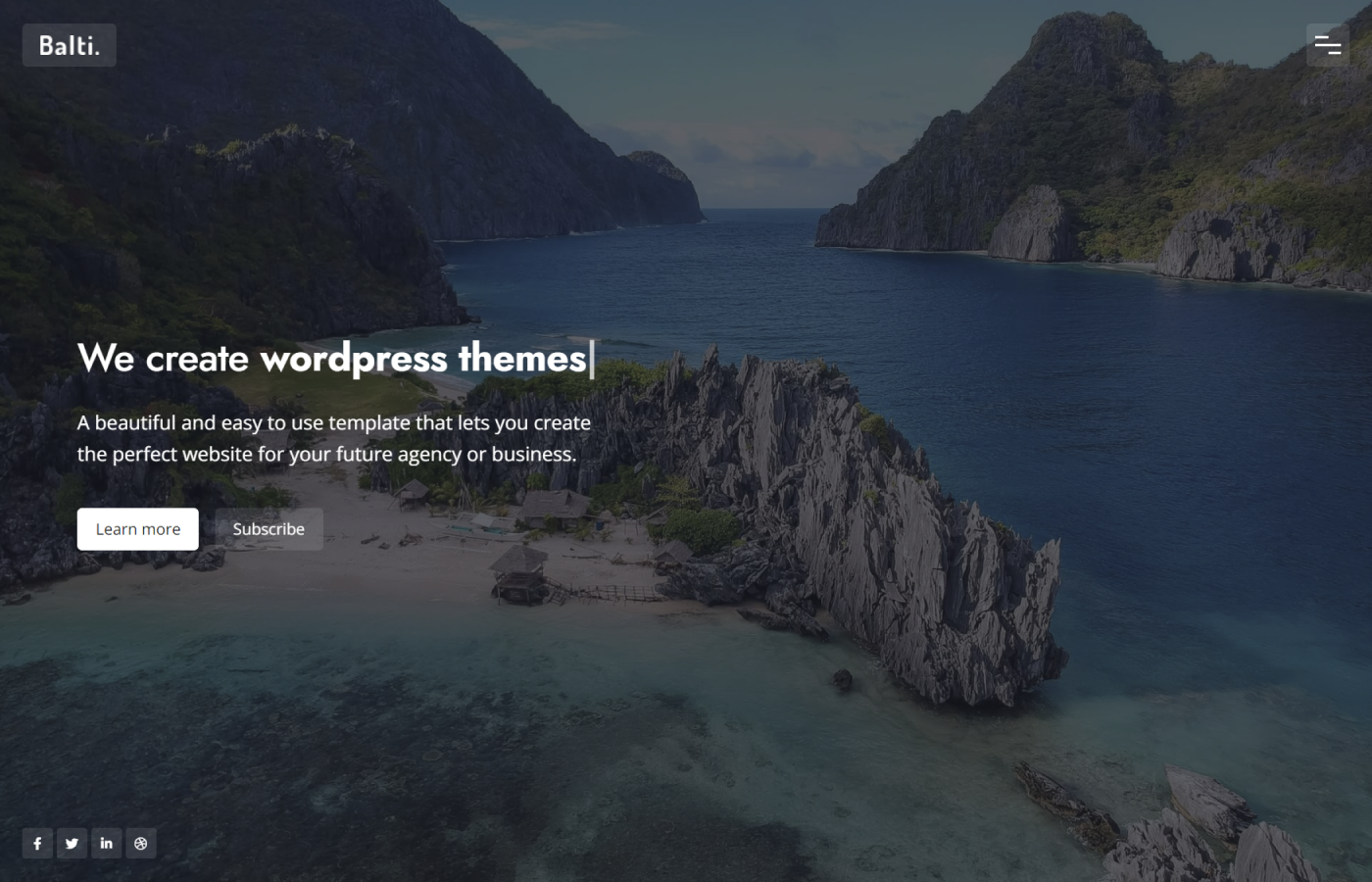 Balti - Bootstrap Coming Soon Template by erilisdesign.com