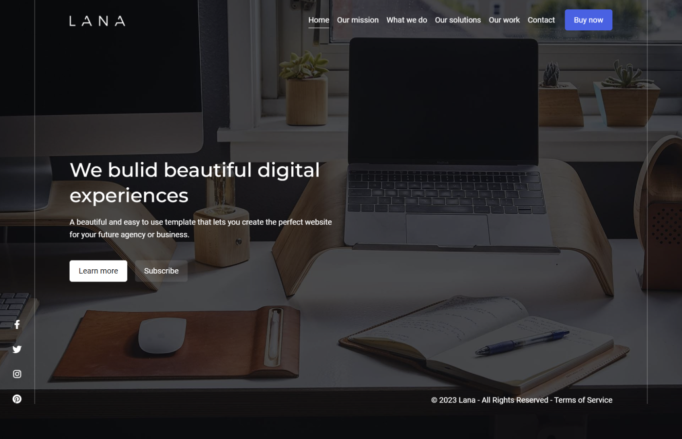 Lana - Bootstrap Coming Soon Template by erilisdesign.com