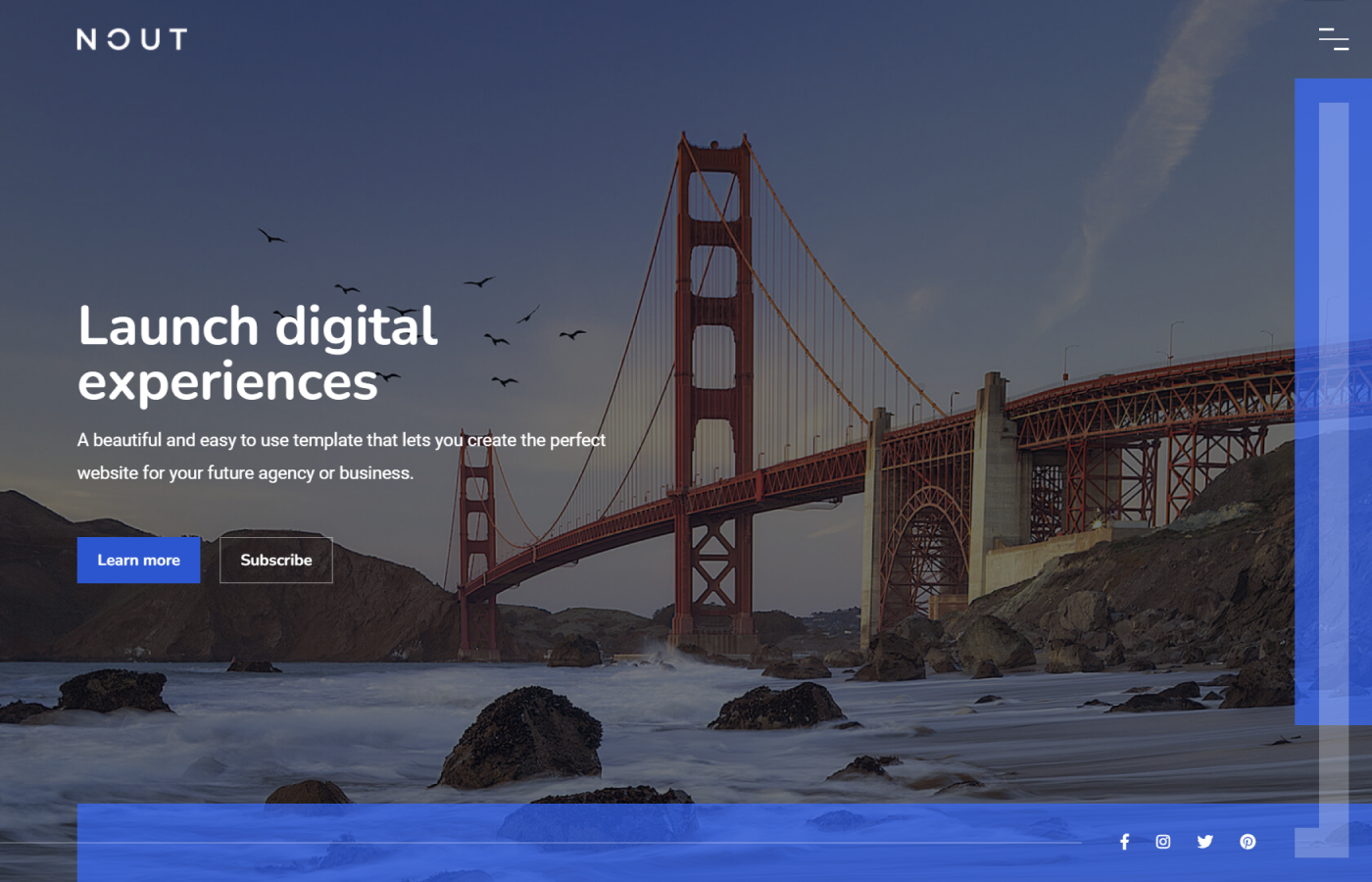 Nout - Bootstrap Coming Soon Template by erilisdesign.com