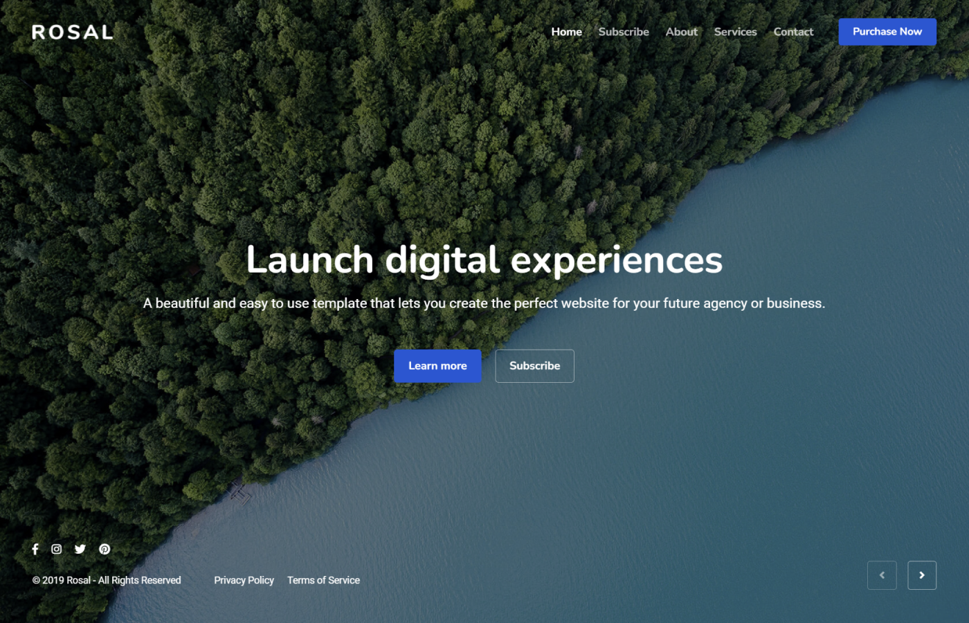 Rosal - Bootstrap Coming Soon Template by erilisdesign.com